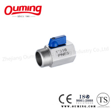 Stainless Steel Mini Ball Valve with Threaded End